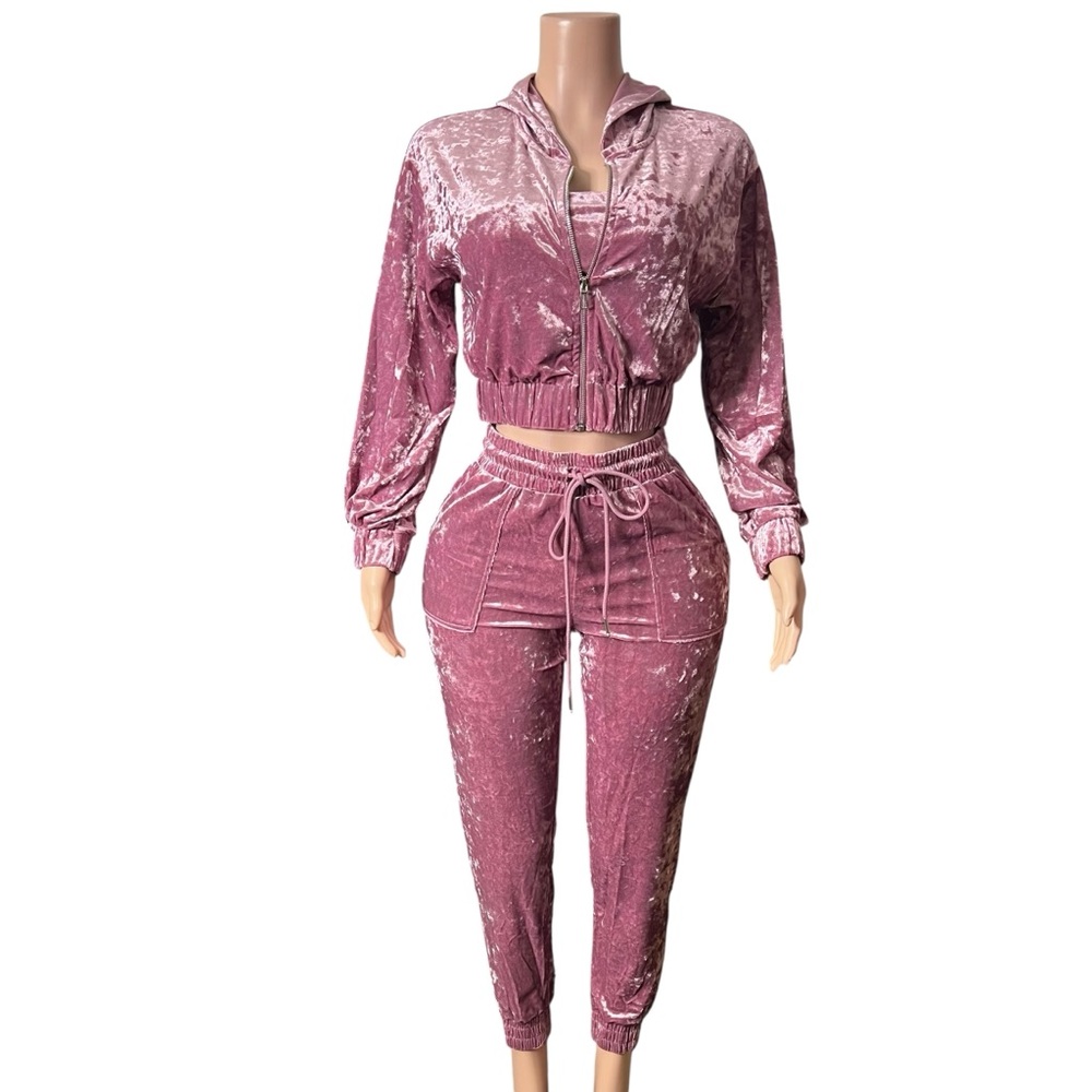 Velvet Pink Women's Jumpsuit